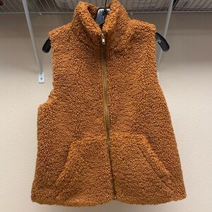 J. Crew Brown Sherpa Vest